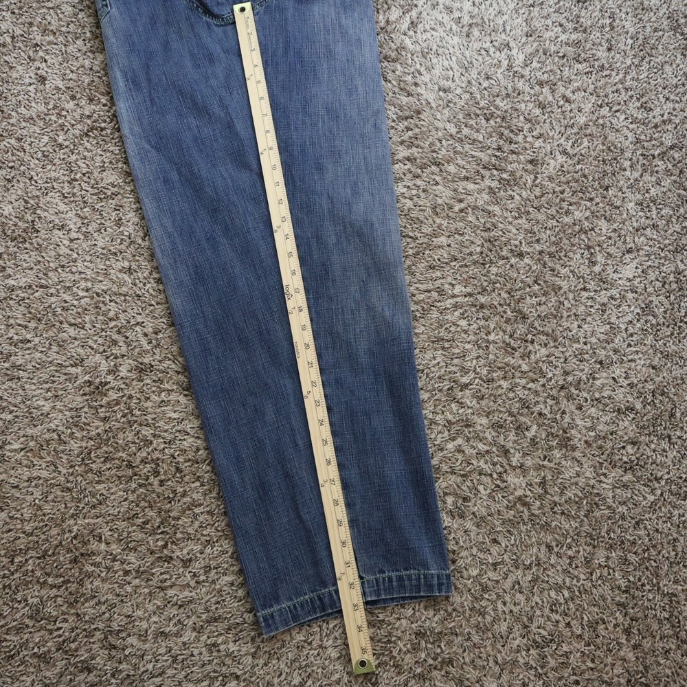 Vintage Y2K Pelle Pelle Baggy Denim‎ Blue Jeans Size 38x34 Waist 36" Inseam 33" - Picture 15 of 16